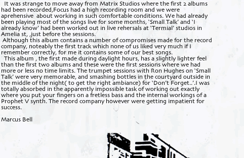   It was strange to move away from Matrix Studios where the first 2 albums had been recorded,Focus 